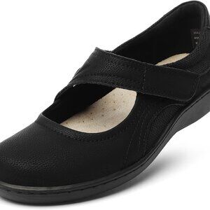 Women's Fabric Leather Mary Jane Flats Comfortable Breathable Casual Shoes